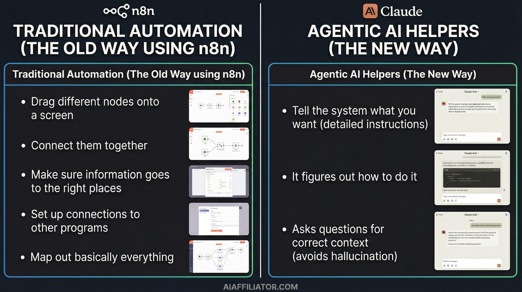 old way vs new way ai agent